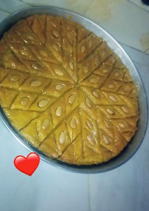 صورة لوصفة بقلاوة بدون الة