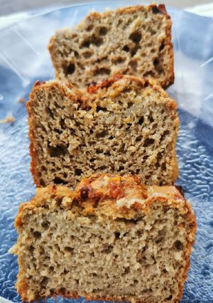 Una foto de Budín de banana y avena