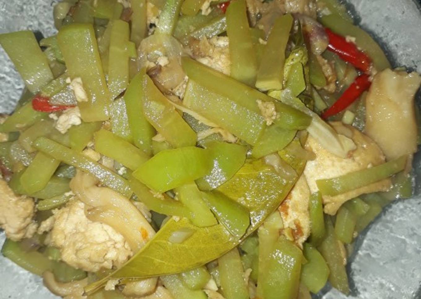 Oseng Labu Siam Tahu