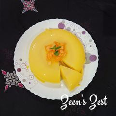 A picture of Muskmelon and Coconut Milk Pudding.