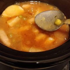 A picture of Slow cooker sausage cassarole.