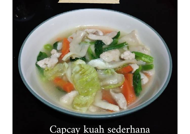 Capcay kuah sederhana