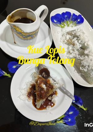 Foto resep Kue Lopis Bunga Telang