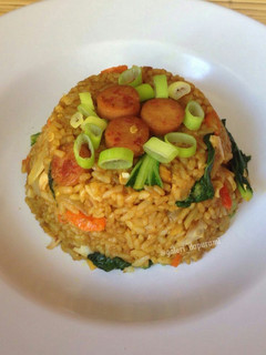 Foto resep Nasi Goreng Kare Telor Asin (Fried Rice Curry Salted Egg)