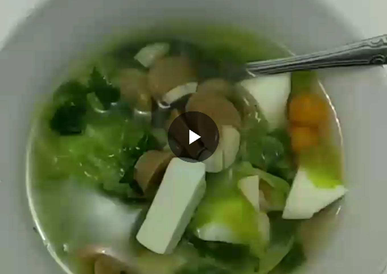 Soup tofu sosis wortel dan sayur
