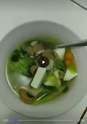 Foto resep Soup tofu sosis wortel dan sayur
