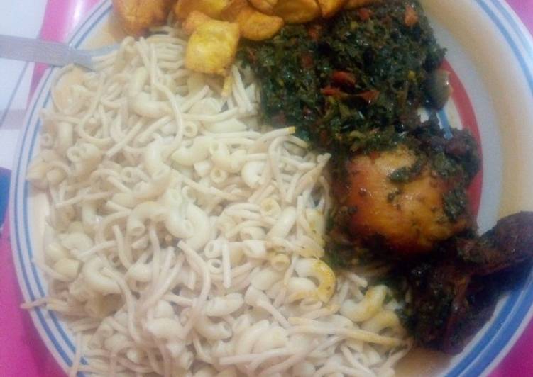 Simple Way to Prepare Award-winning Pasta with vegetable stew