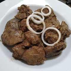 A picture of Chicken Liver Kalio | Kuřecí Játra Kalio.