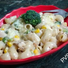 A picture of Corn Pasta.