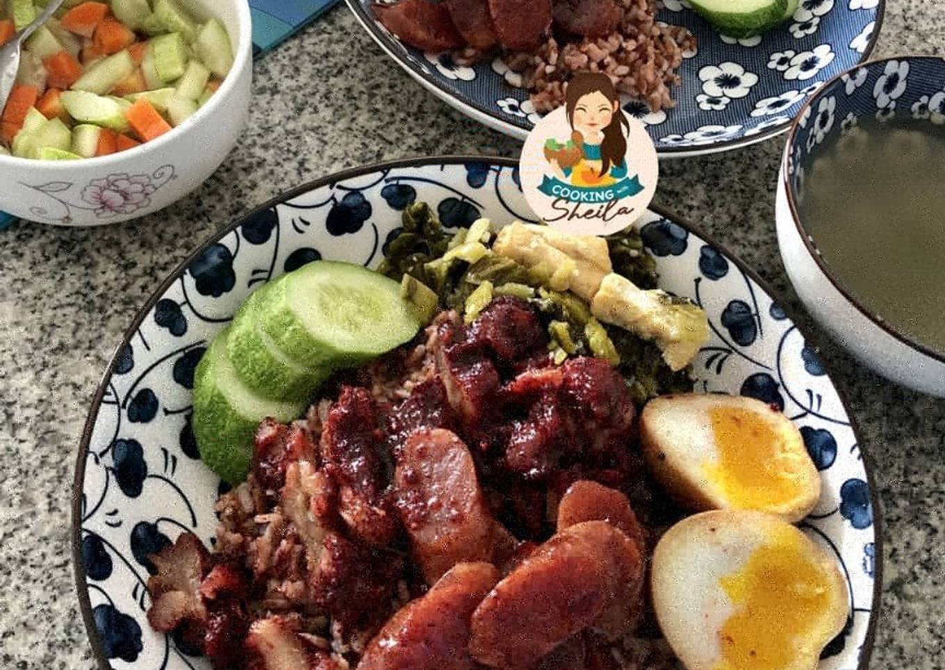 Nasi Campur Charsiu tapi HALAL loh!!!!