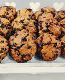 Spelt Flake Cookies with Raisins and Dark Chocolate