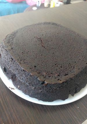 Una foto de Budín de cacao y banana al microondas