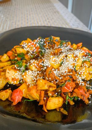 A picture of Katty’s Fried and Healthy Veggies.