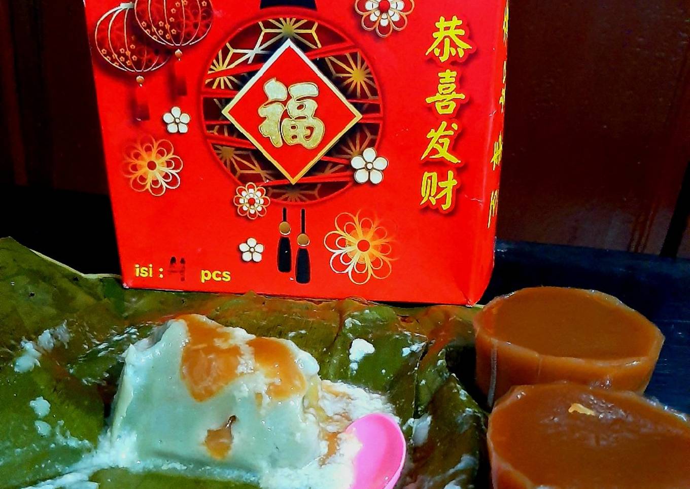 Bongko Pandan kue keranjang