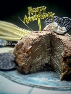 Foto resep Mille crepes cake chocolatos