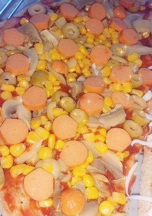 صورة لوصفة بيتزا منزليه بتشهي ازكا من مليون بيتزا محلات 😍😋🍕 Pizza