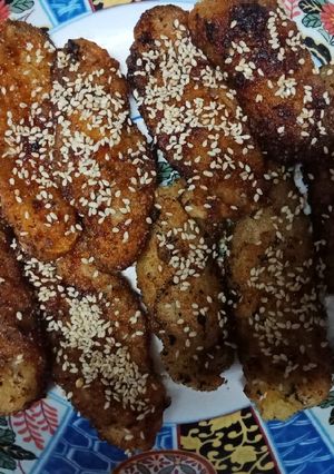 醬燒仿真芝麻鱈魚 的食譜成品照片