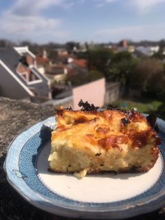 Una foto de Sopa paraguaya con sémola