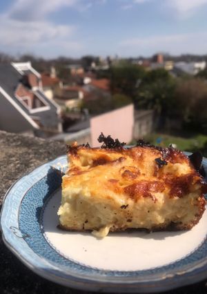 Una foto de Sopa paraguaya con sémola