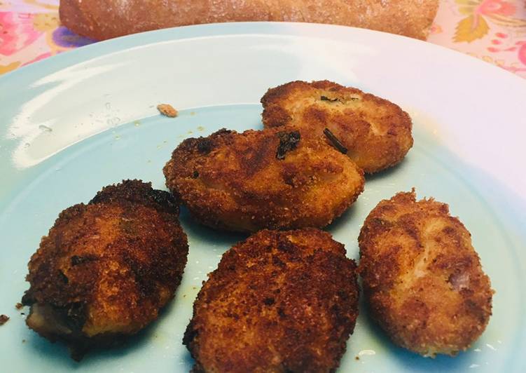 Croquetas de berenjena y queso parmigiano reggiano