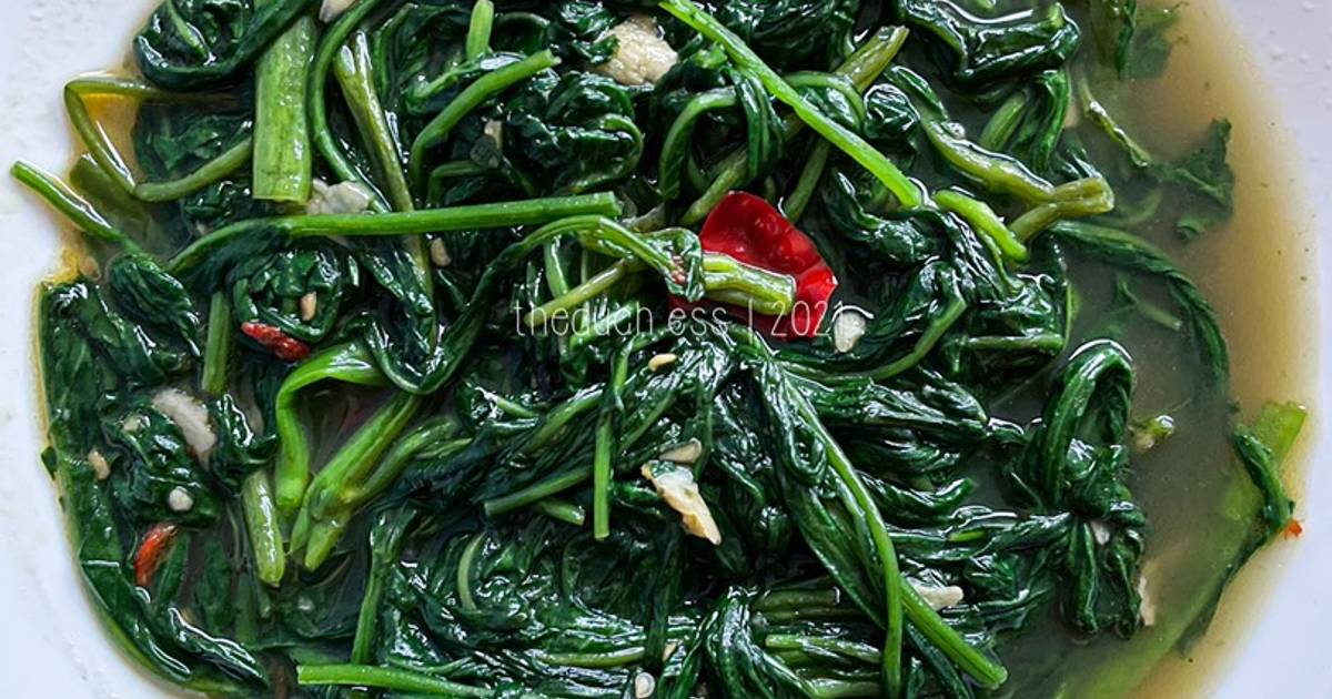 Resipi Kangkung Tumis Cili Api Oleh Theduch Ess Cookpad