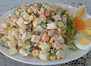 Hình của món Salad Nga (đơn giản).