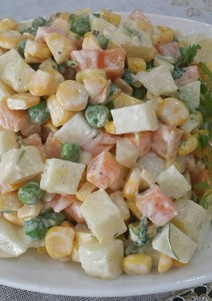 A picture of Simple Russian Salad.