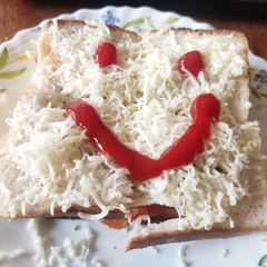 Cheesy Smiley sandwich A picture of Cheesy Smiley sandwich.