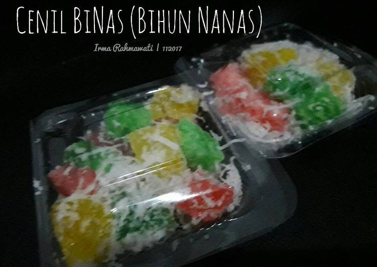 resep cara mengolah Cenil BiNas (Bihun Nanas)