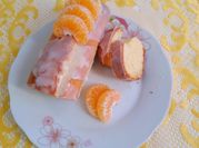 Una foto de budin de mandarinas