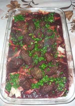 صورة لوصفة لحمة بكرز