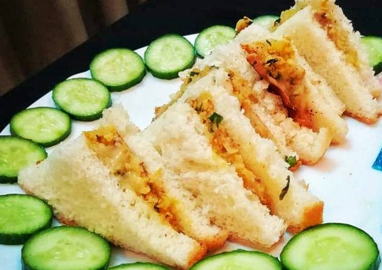 Recipe of Super Quick Homemade Potato cheese sandwich