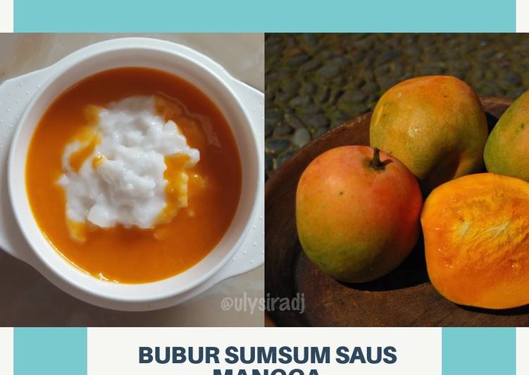 5 Resep: Bubur Sumsum Saus Mangga, snack mpasi 6m+ Anti Ribet!