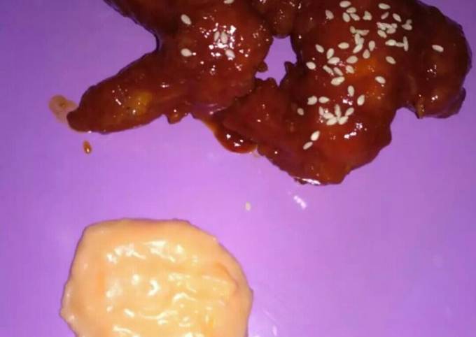 Hot Chicken Wings (ala-ala fire chicken wings recheese)