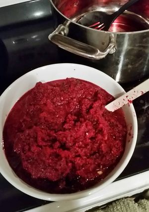 A picture of AIP Beet Salsa, nightshade free.