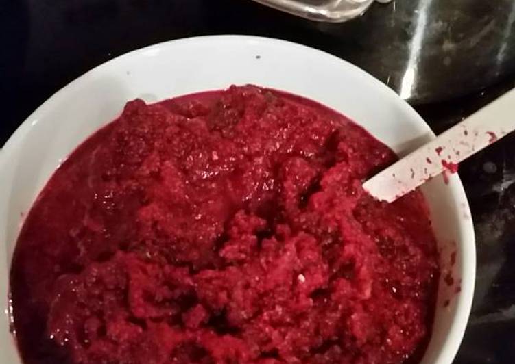 Simple Way to Prepare Any-night-of-the-week AIP Beet Salsa, nightshade free