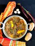 আলু, বেগুন, ডালের বড়ি দিয়ে কৈ মাছের কারি