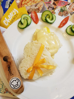 A picture of Egg n cheese sandwich.