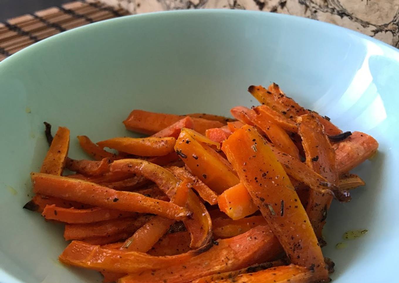 Chips de zanahoria saludables