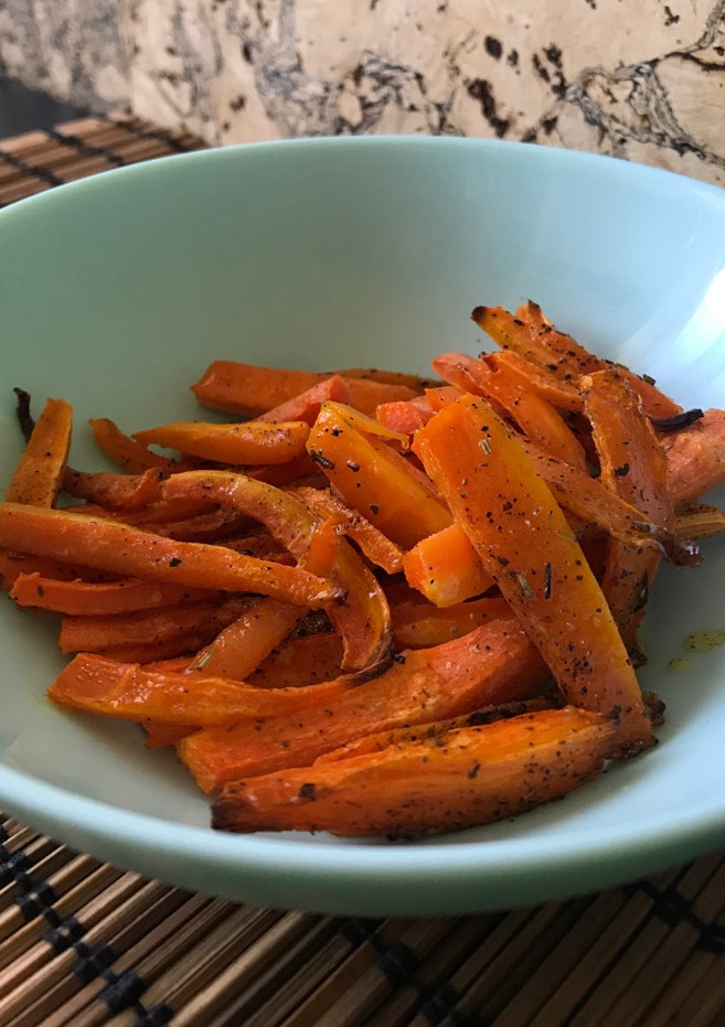 Una foto de Chips de zanahoria saludables