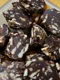 Recetas económicas y de aprovechamiento: turrón de chocolate/salame de chocolate sin azúcar