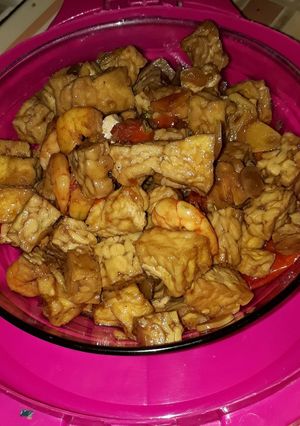 Foto resep Tumis Udang dan tahu tempe simpel
