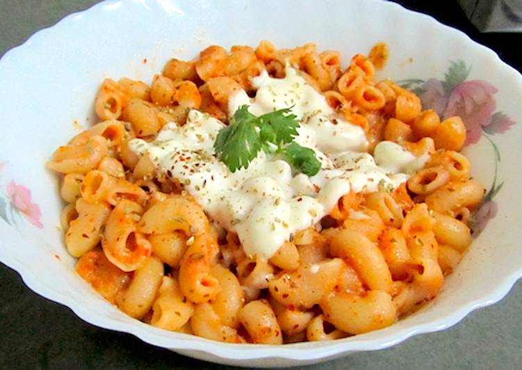 Steps to Make Perfect Quick Macaroni in Mexican sauce