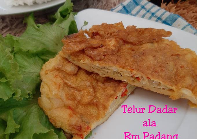 Mudah Banget Masakan Resep Telur dadar ala RM Padang