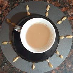 Ginger cardamom tea A picture of Ginger cardamom tea.