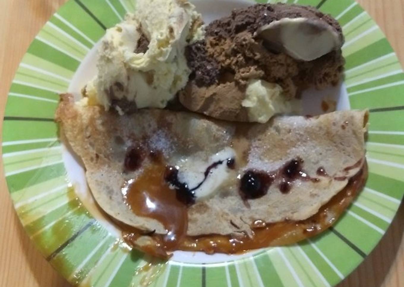 Crêpes de dulce de leche
