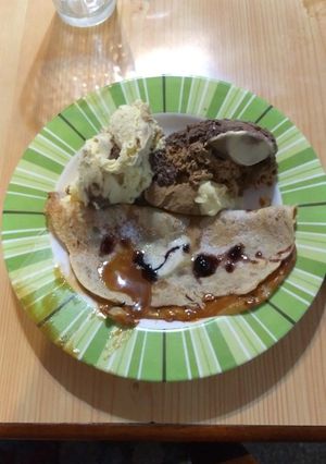 Una foto de Crêpes de dulce de leche