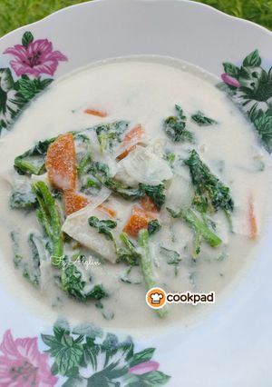 Gambar Selada Air Masak Lemak Putih