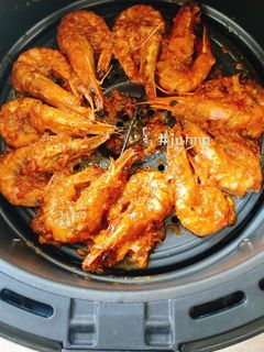 Hình của món Tôm Sú Nướng Sa Tế.