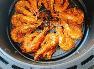 Hình của món Tôm Sú Nướng Sa Tế.